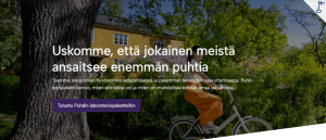 Puhti etusivun screenshot