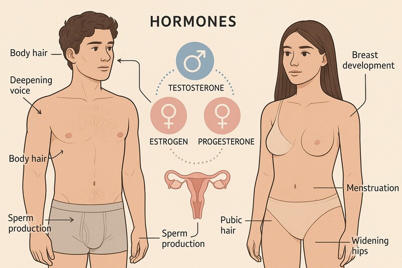 Hormoneet ja niiden vaikutus seksuaaliseen kehitykseen
