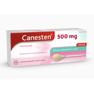 Canesten 500 mg 1 Fol Emätinpuikko, Kapseli, Pehmeä