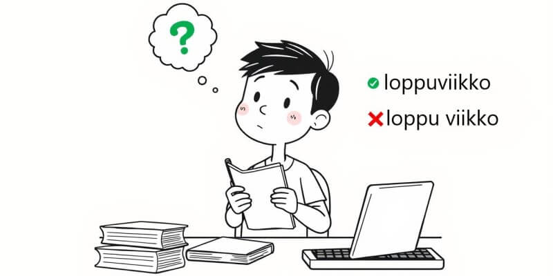 loppuviikko vai loppu viikko